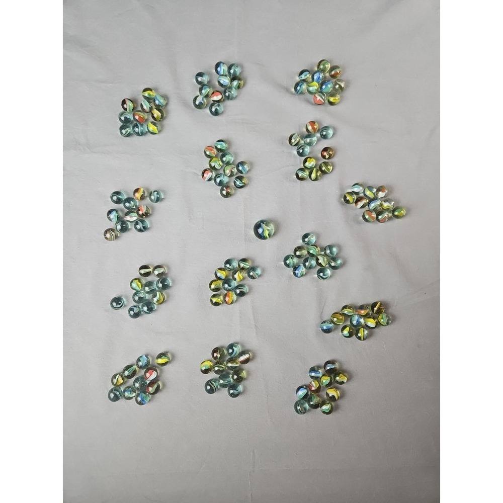 🔥Vintage Lot Of 141 Cats Eye Swirl Marbles
